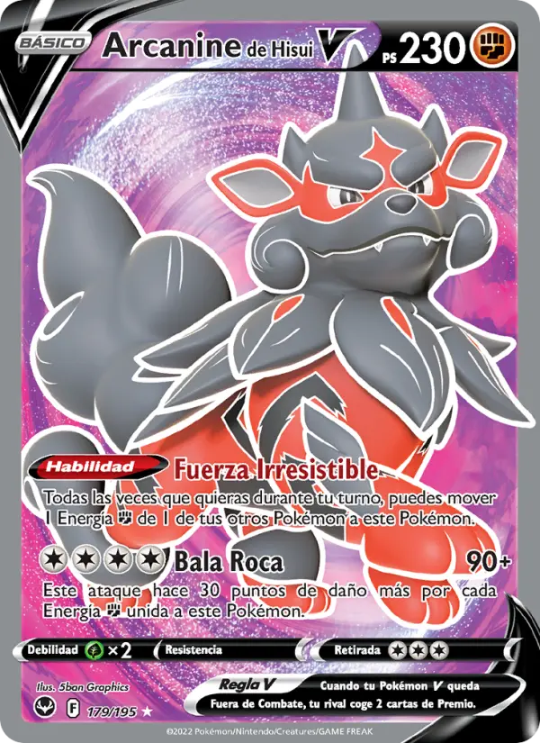 Arcanine de Hisui V #179