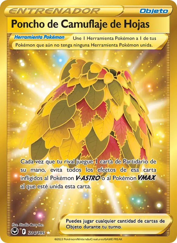 Poncho de Camuflaje de Hojas #214