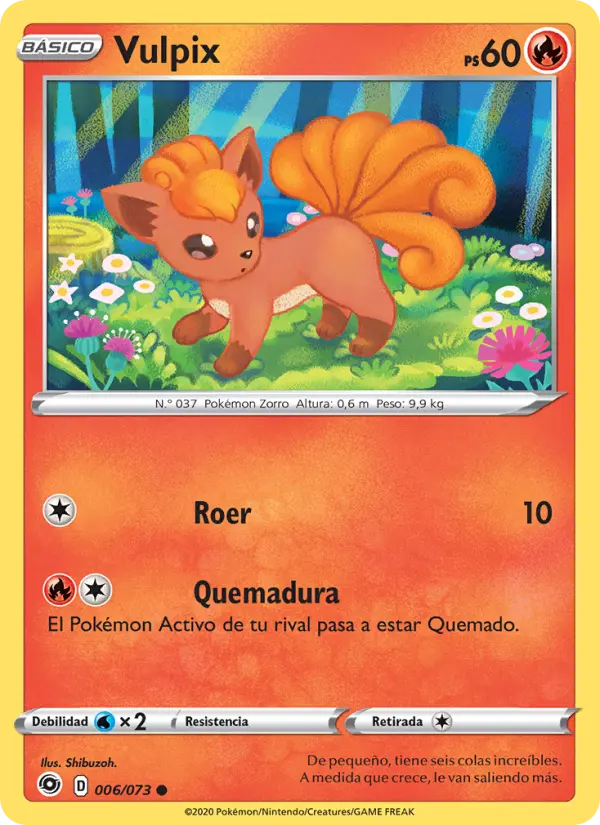Vulpix #6 — Camino de Campeones (Reverse Holo)