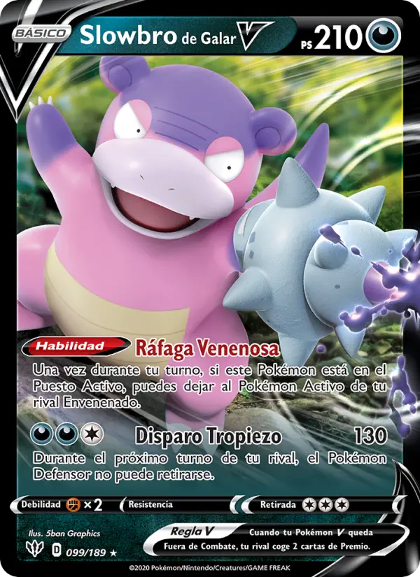 Slowbro V de Galar #99 — Oscuridad Incandescente