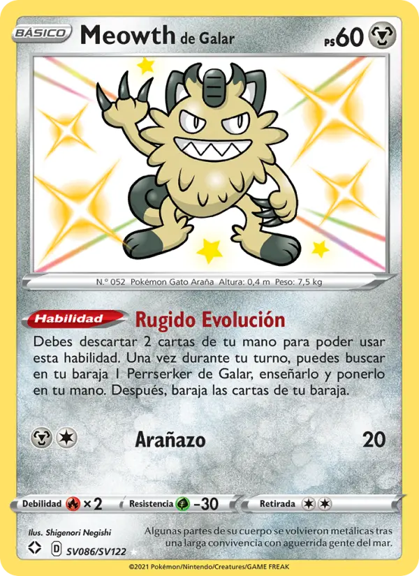Meowth de Galar #86
