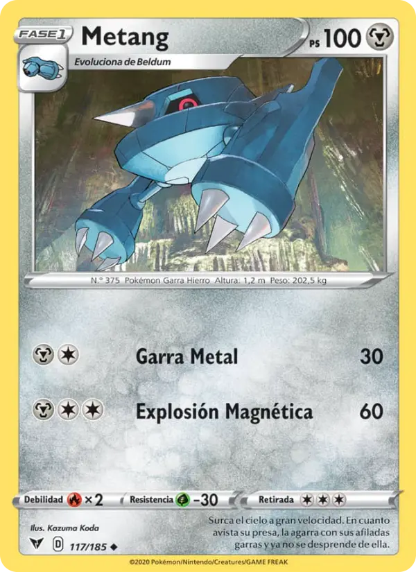 Metang #117 — Voltaje Vívido (Reverse Holo)