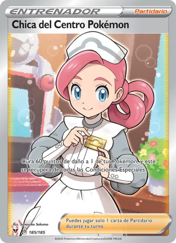 Chica del Centro Pokémon #185