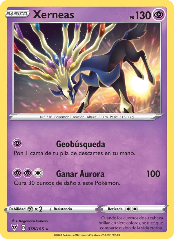 Xerneas #78 — Voltaje Vívido (Reverse Holo)