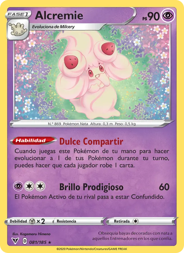 Alcremie #81 — Voltaje Vívido (Reverse Holo)