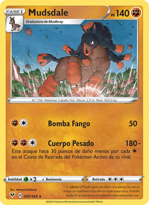 Mudsdale #97 — Voltaje Vívido (Reverse Holo)