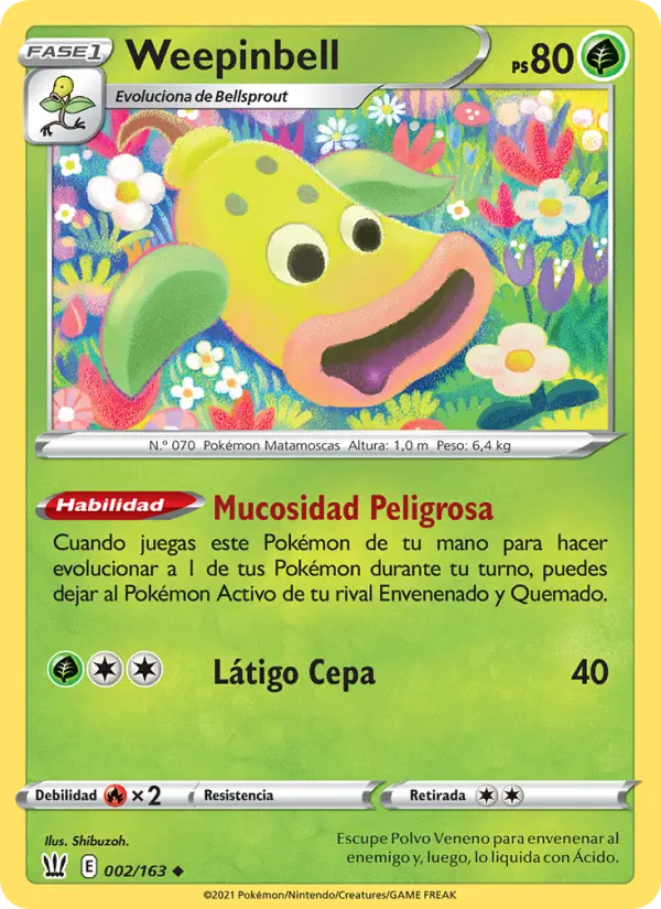 Weepinbell #2 — Estilos de Combate (Reverse Holo)