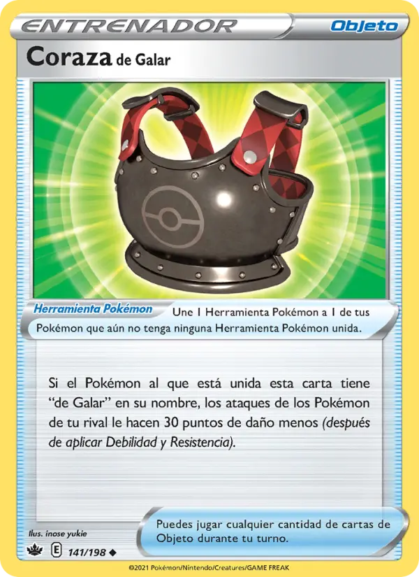 Coraza de Galar #141 — Reinado Escalofriante (Reverse Holo)