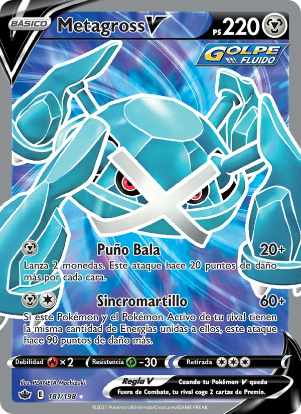 Metagross V #181 — Reinado Escalofriante