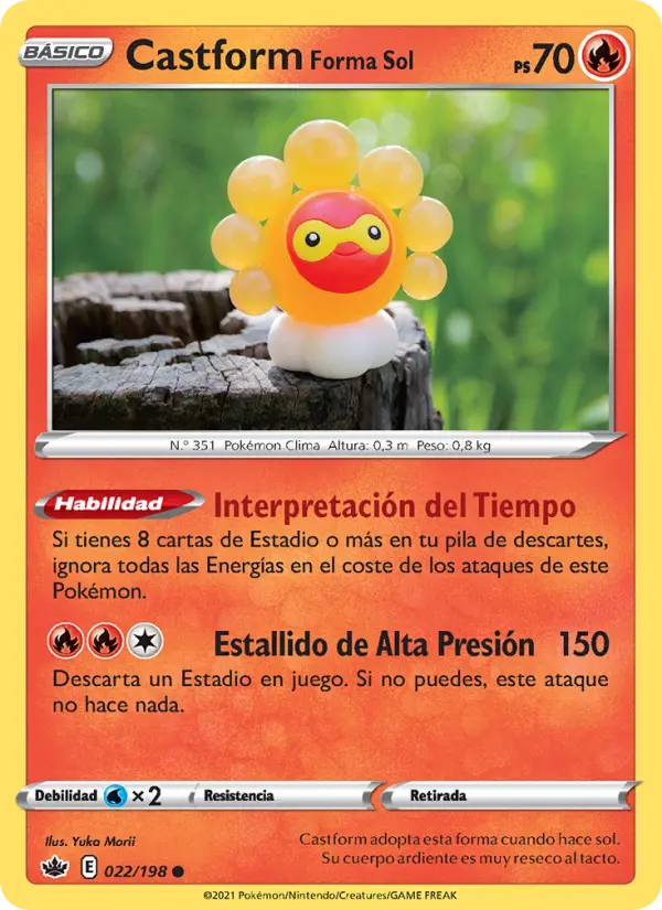 Castform Forma Sol #022