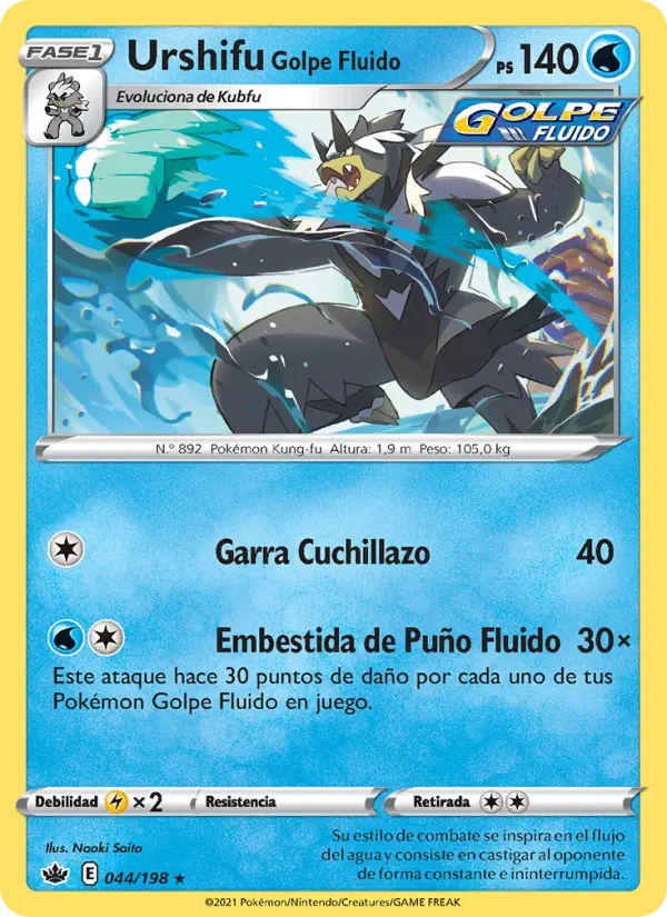 Urshifu Golpe Fluido #044 — Reinado Escalofriante (Reverse Holo)