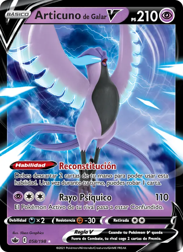 Articuno de Galar V #058