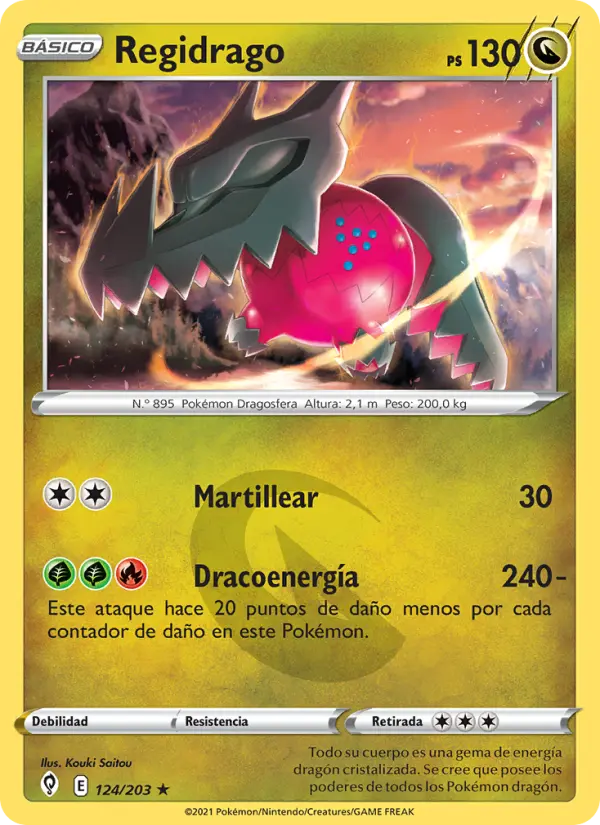 Regidrago #124 — Cielos Evolutivos (Reverse Holo)