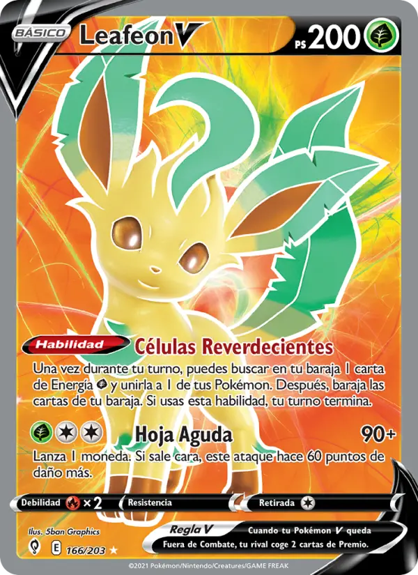 Leafeon V #166