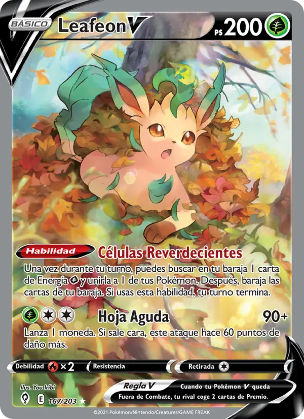 Leafeon V #167