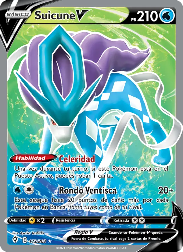 Suicune V #173 — Cielos Evolutivos