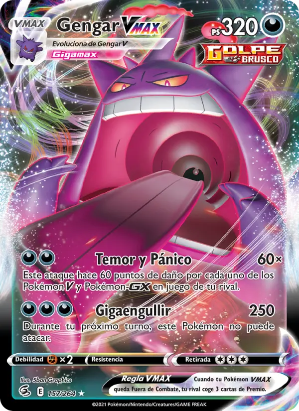 Gengar VMAX #157 — Golpe Fusión