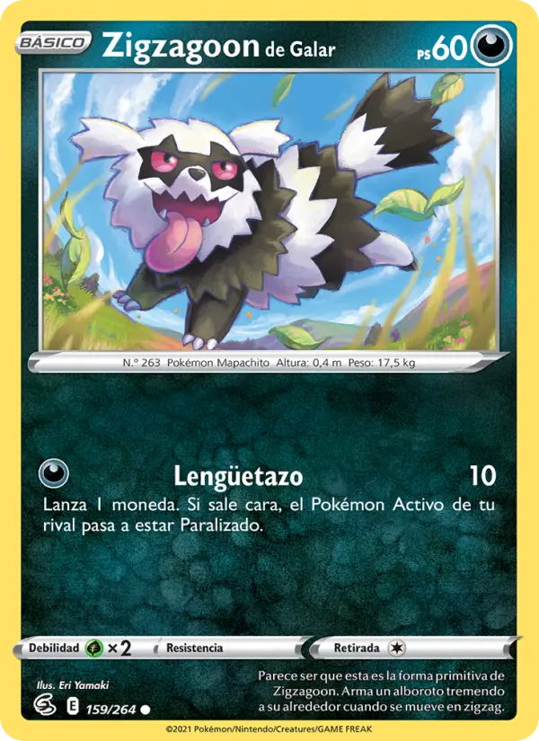 Zigzagoon de Galar #159