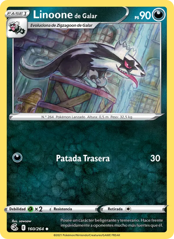 Linoone de Galar #160