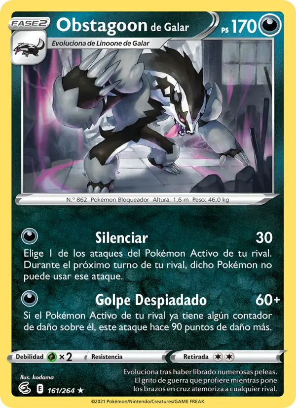 Obstagoon de Galar #161