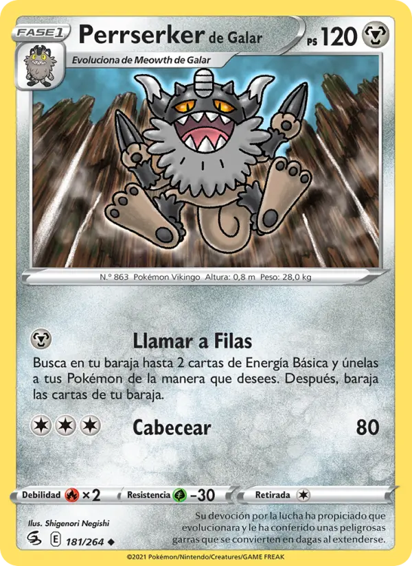 Perrserker de Galar #181
