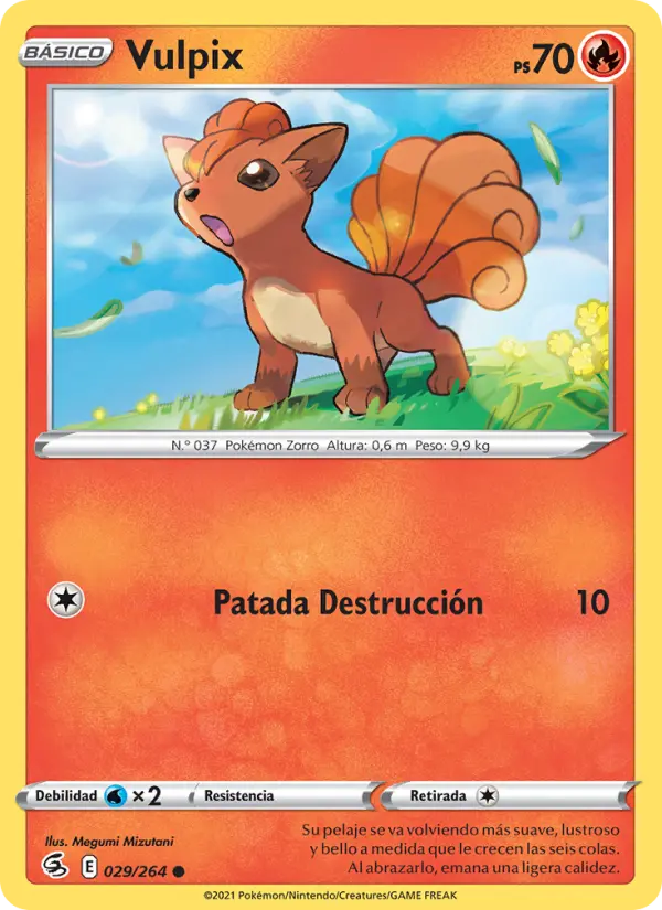 Vulpix #029 — Golpe Fusión (Reverse Holo)