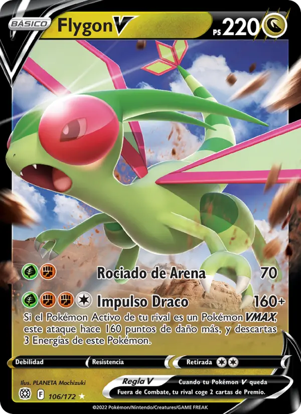 Flygon V #106 — Astros Brillantes