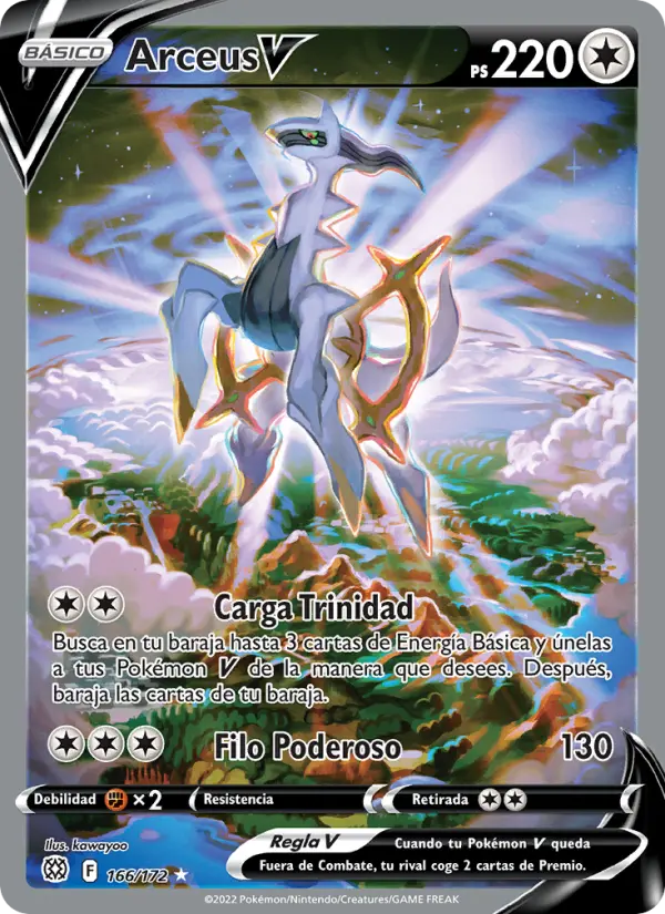 Arceus V #166 — Astros Brillantes