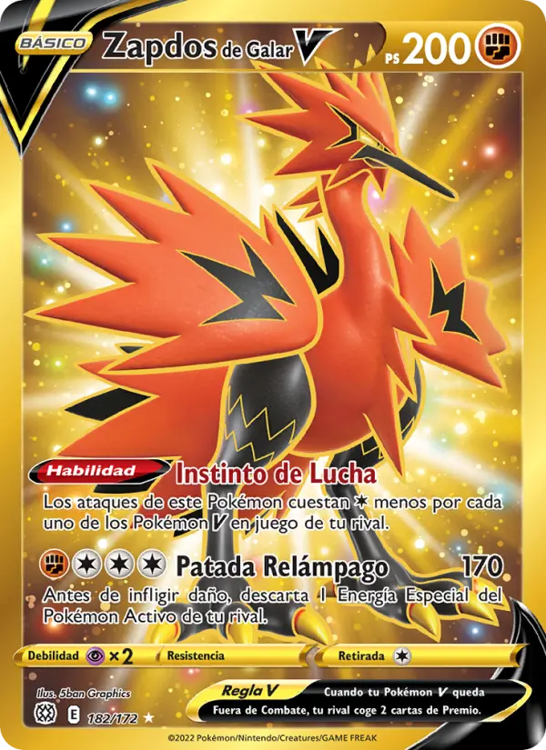 Zapdos de Galar V #182