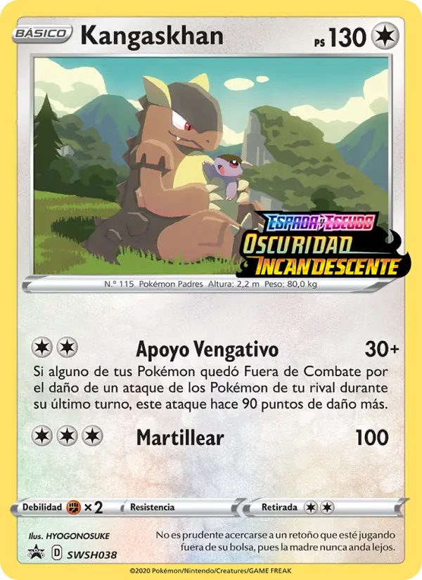 Kangaskhan #038 — Cartas de promoción ESES