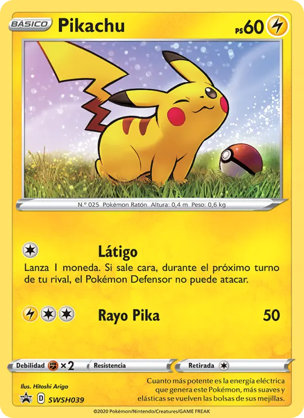 Pikachu #039 — Cartas de promoción ESES
