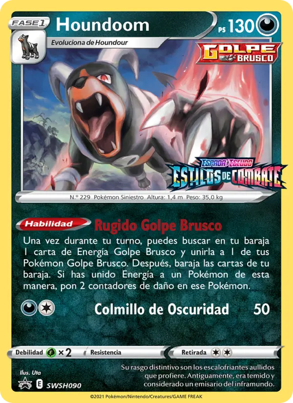 Houndoom #090 — Cartas de promoción ESES