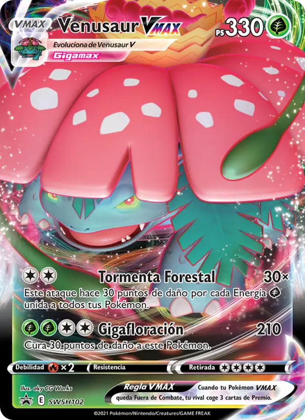 Venusaur VMAX #102 — Cartas de promoción ESES