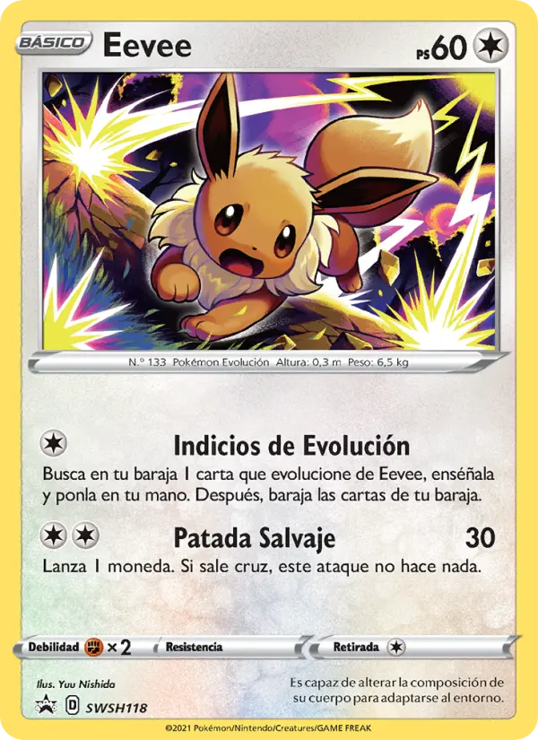 Eevee #118 — Cartas de promoción ESES