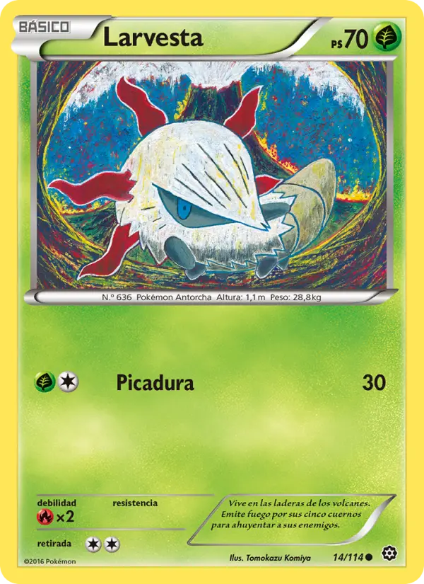 Larvesta #14 — Asedio de Vapor (Reverse Holo)