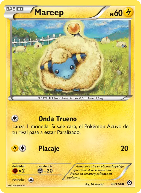 Mareep #38 — Asedio de Vapor (Reverse Holo)