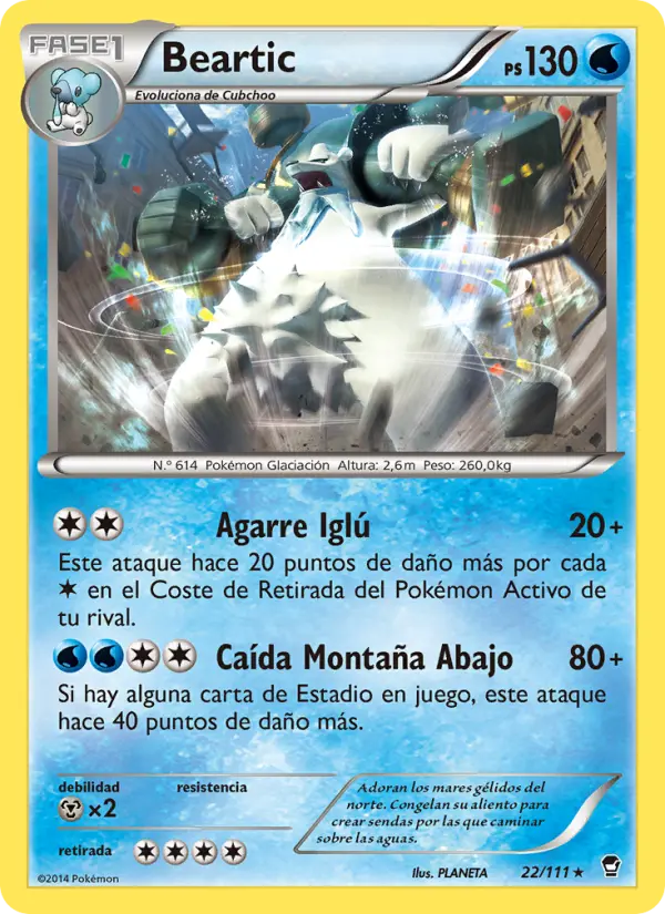 Beartic #22 — Puños Furiosos (Reverse Holo)