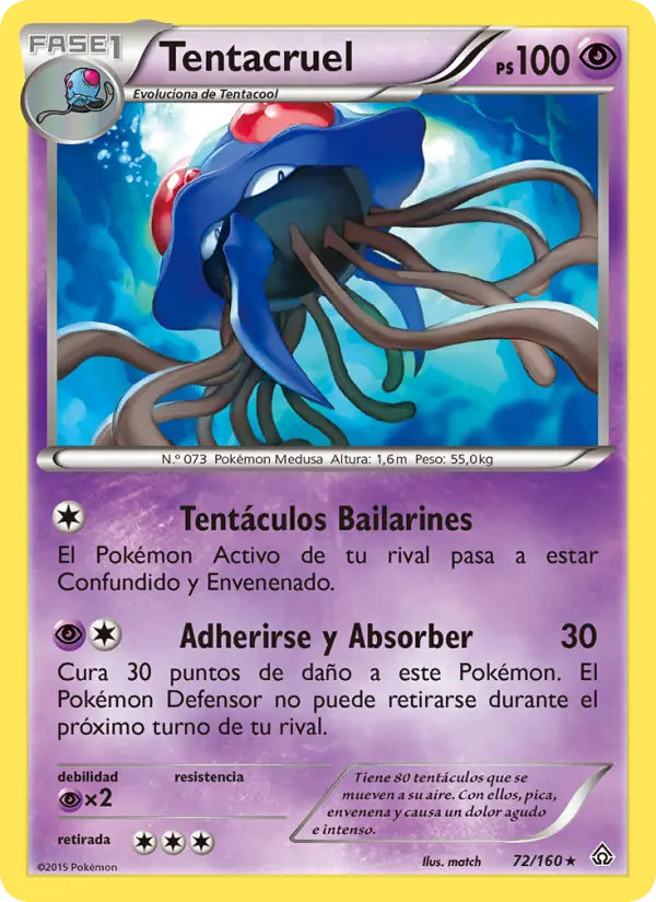 Tentacruel #72 — Duelos Primigenios (Reverse Holo)