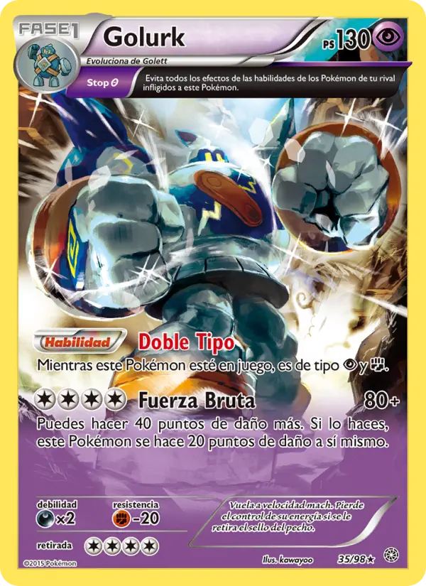Golurk #35 — Antiguos Orígenes (Reverse Holo)