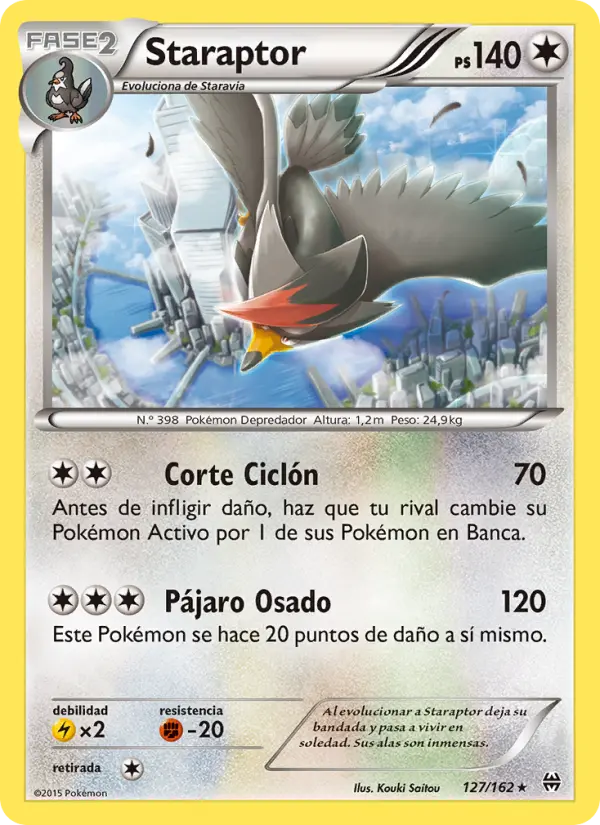 Staraptor #127 — Turbo Impulso (Reverse Holo)