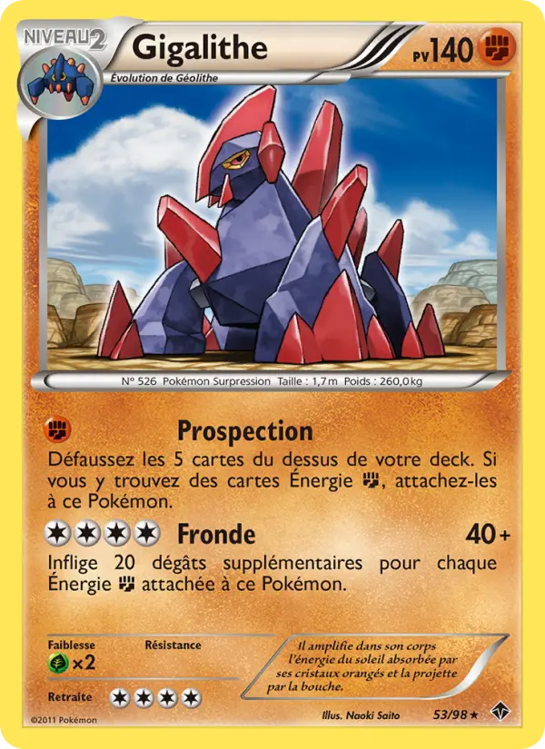 Gigalithe #53 — Pouvoirs Émergents (Reverse Holo)