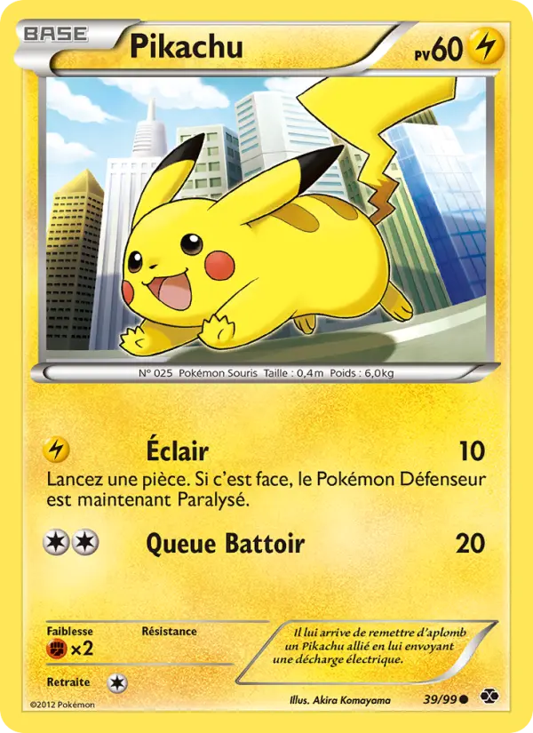 Pikachu #39 — Destinées Futures (Reverse Holo)