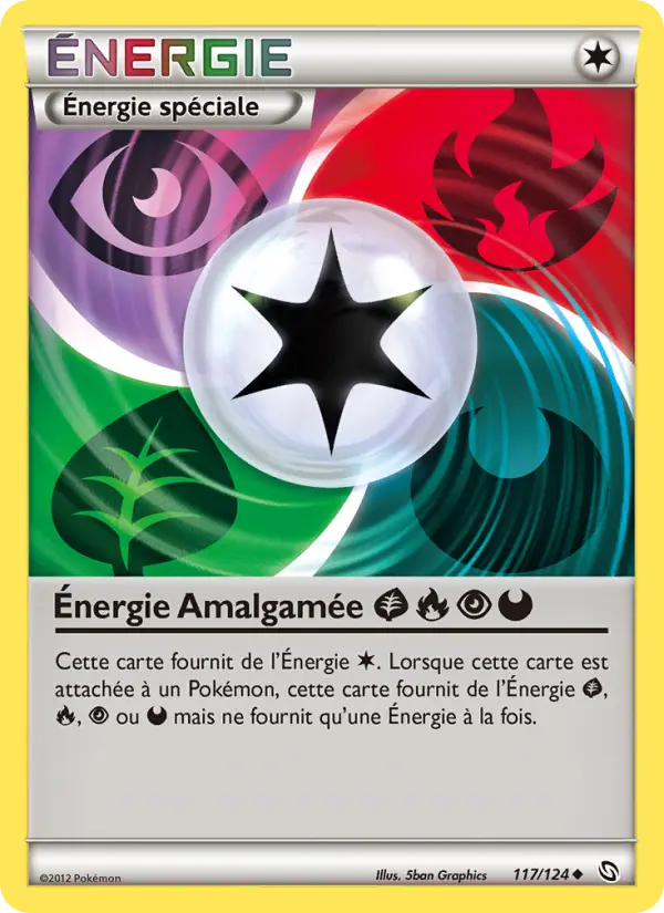 Énergie Amalgamée GrassFirePsychicDarkness #117 — Dragons Éxaltés