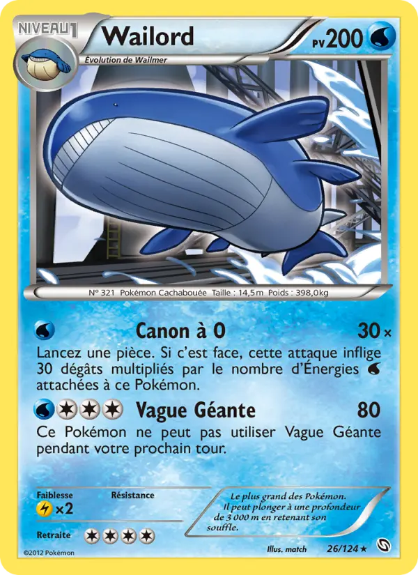 Wailord #26 — Dragons Éxaltés (Reverse Holo)