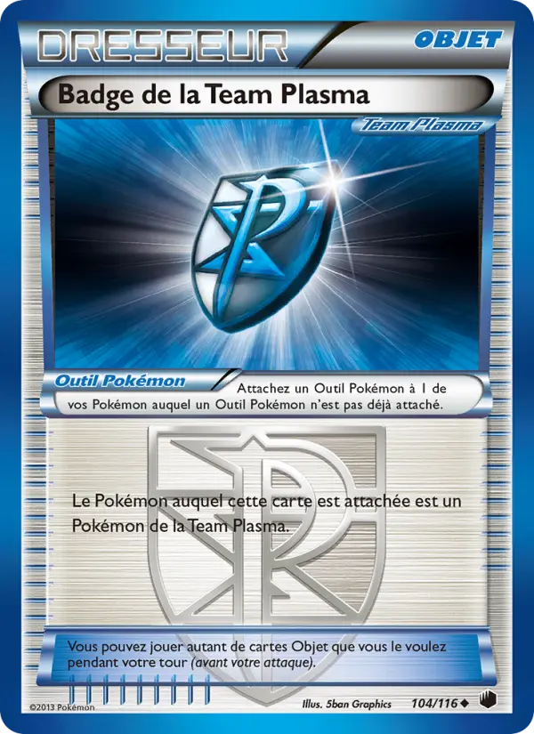 Badge de la Team Plasma #104 — Glaciation Plasma