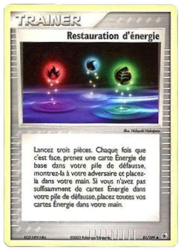Restauration d'énergie #81