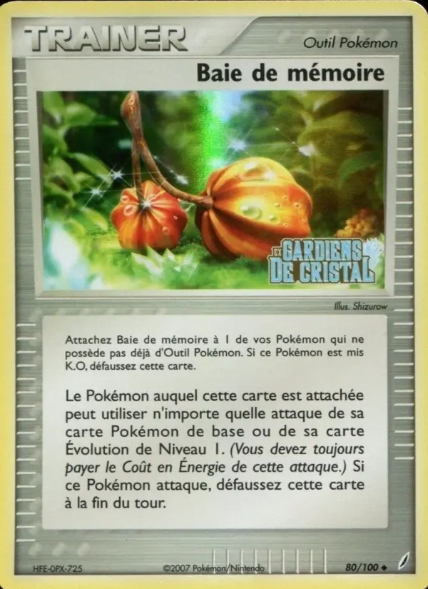 Baie de mémoire #80 — EX Gardiens de Cristal