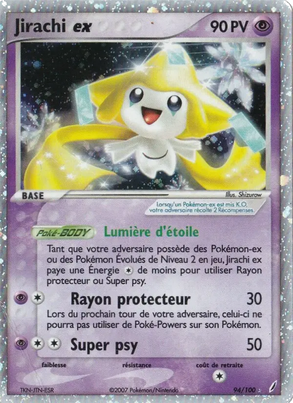 Jirachi ex #94 — EX Gardiens de Cristal