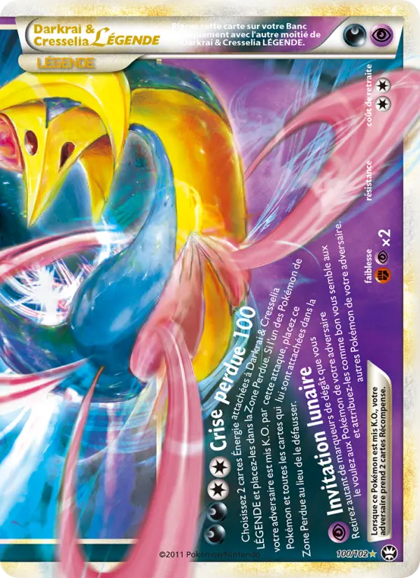 Darkrai & Cresselia LÉGENDE #100