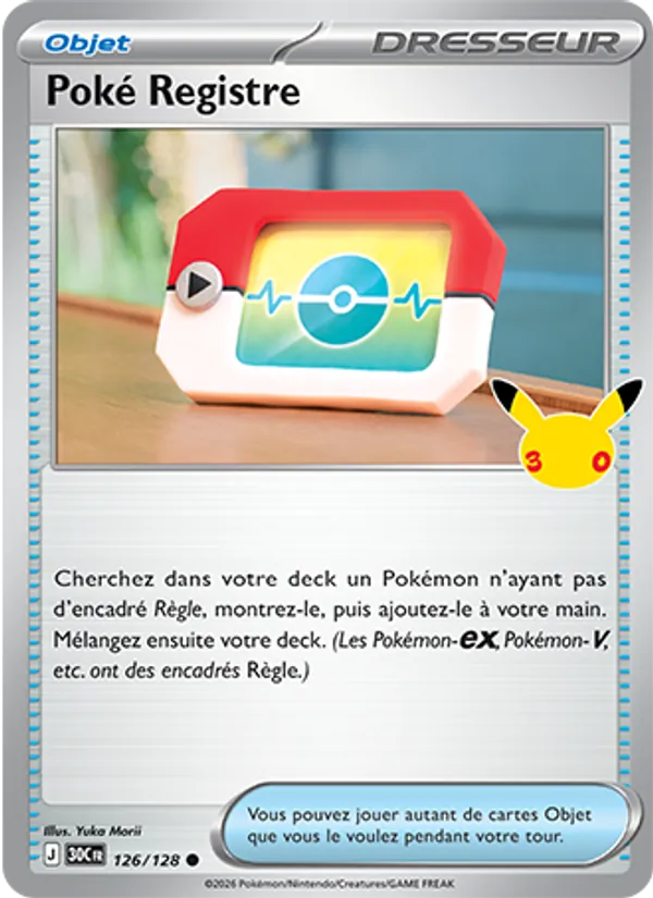 Poké Registre #126 — 30ᵉ Anniversaire